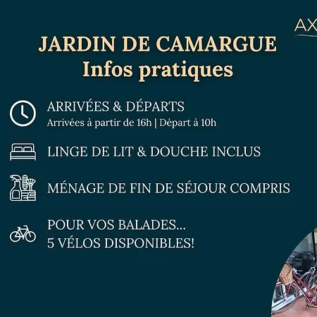Jardin De Camargue - T4 Avec Parking, Wifi, Velos & Jardin, Proche * Le Grau-du-Roi